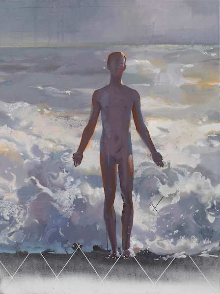 Rayk Goetze: Brandung [Labenne], 2020, oil on canvas, 80 x 60 cm

